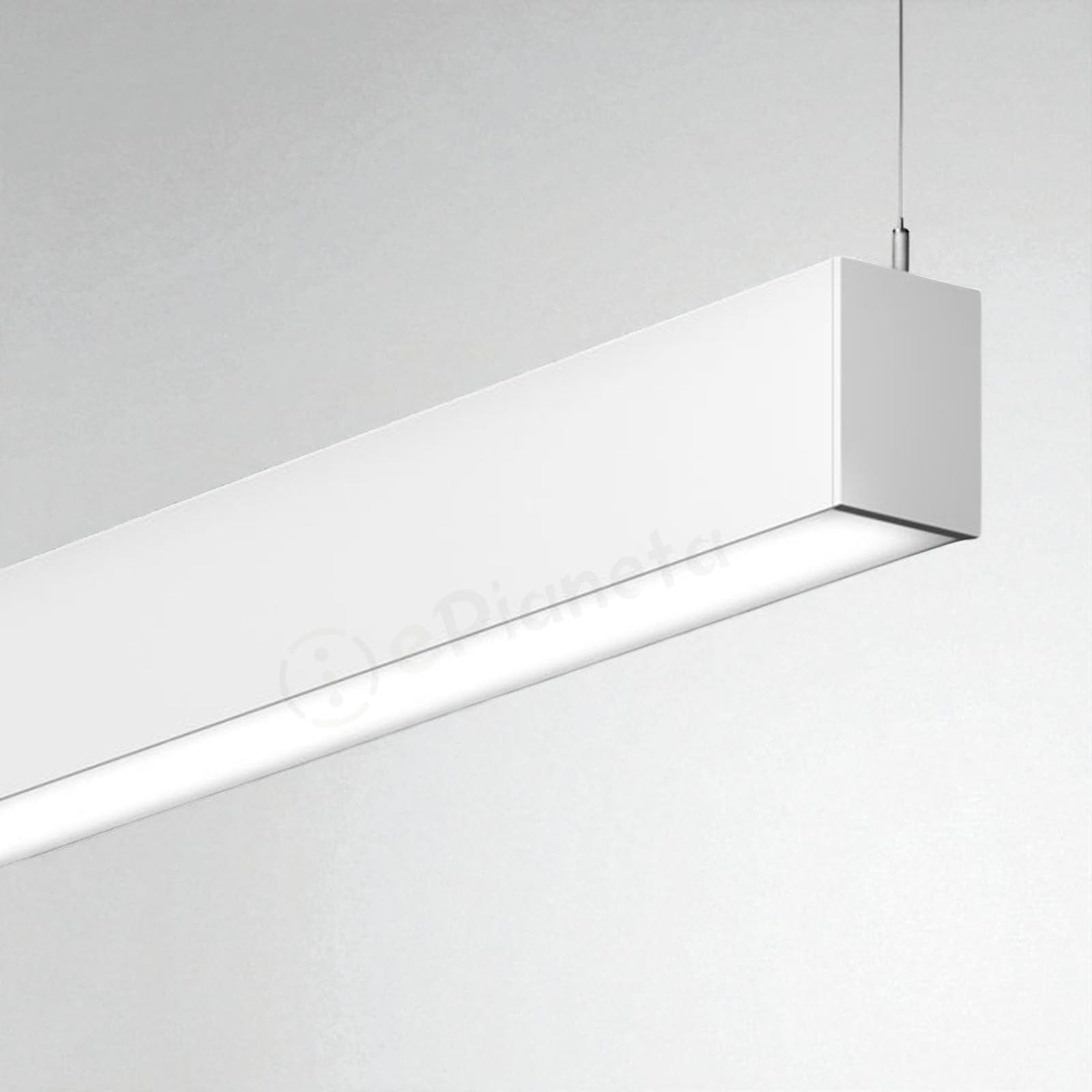 TOT ELECTRIC Plafoniera led lineare 40W 120cm collegabile modulabile lampada da soffitto Bianco luce bianca naturale calda per ufficio casa