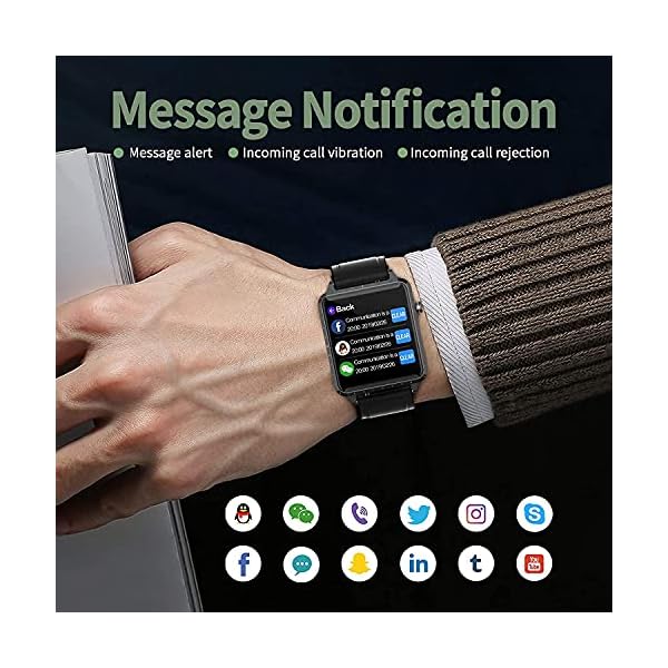 Smart-WatchMAXTOP-Smartwatch-Compatible-iOSAndroid-Phones-for-Fitness-Activity-Tracker-with-Heart-Rate-Monitor-Blood-Pressure-MonitorSleep-Monitor-Step-Counter-for-Men-WomenBlack MAXTOP Smart Watch, Smartwatch Compatible iOS/Android Phones for Fitness Activity Tracker with Heart Rate Monitor & Blood Pressure Monitor&Sleep Monitor, Step Counter for Men Women(Black)