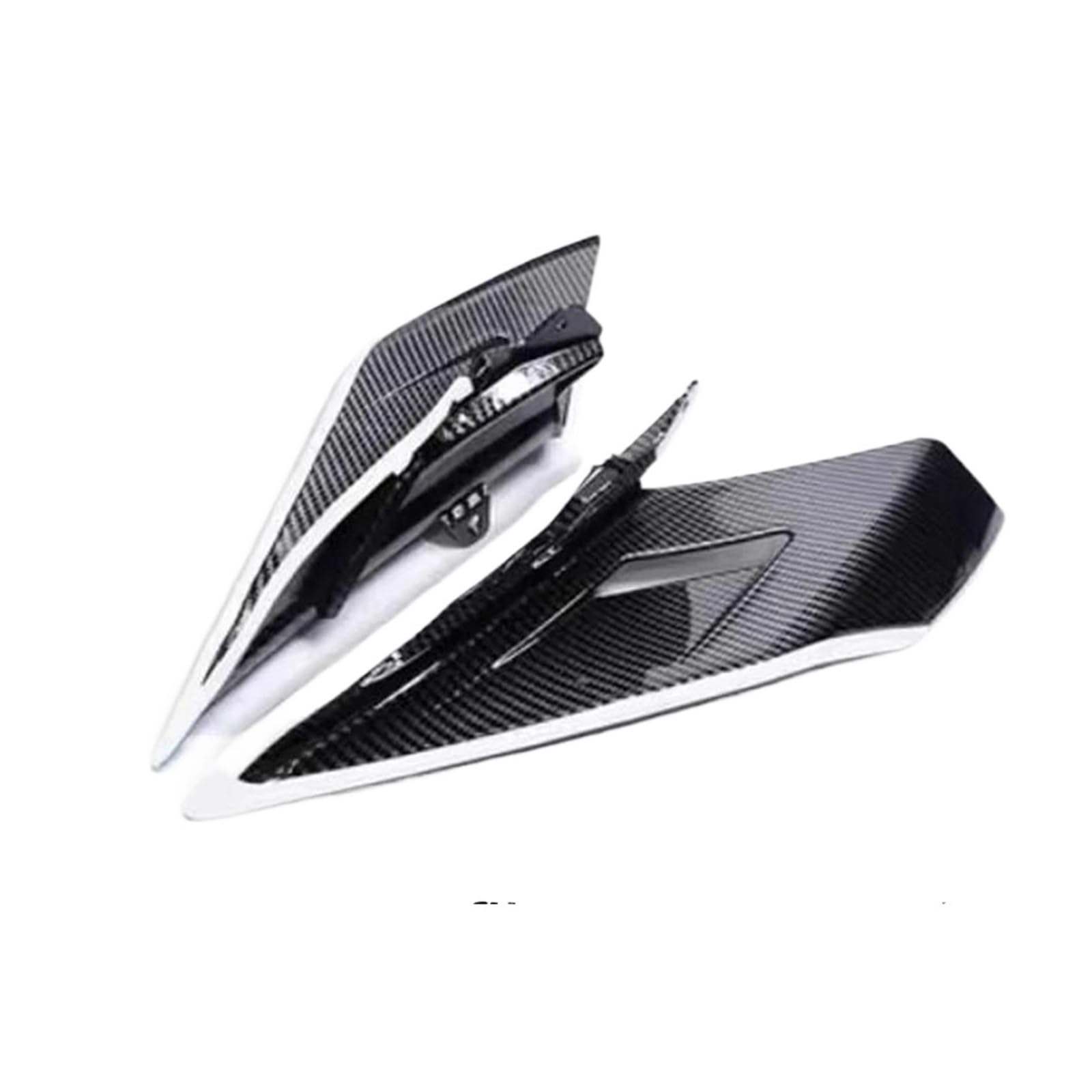 Becquet Nu Avant De Moto Ailes De Carénage À Ailes Fixes Accessoires De Garniture pour 450SR 450 SR(Black White)