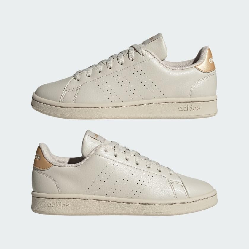 Image of adidas Womens Advantage Sneakers Shoes Casual - Beige