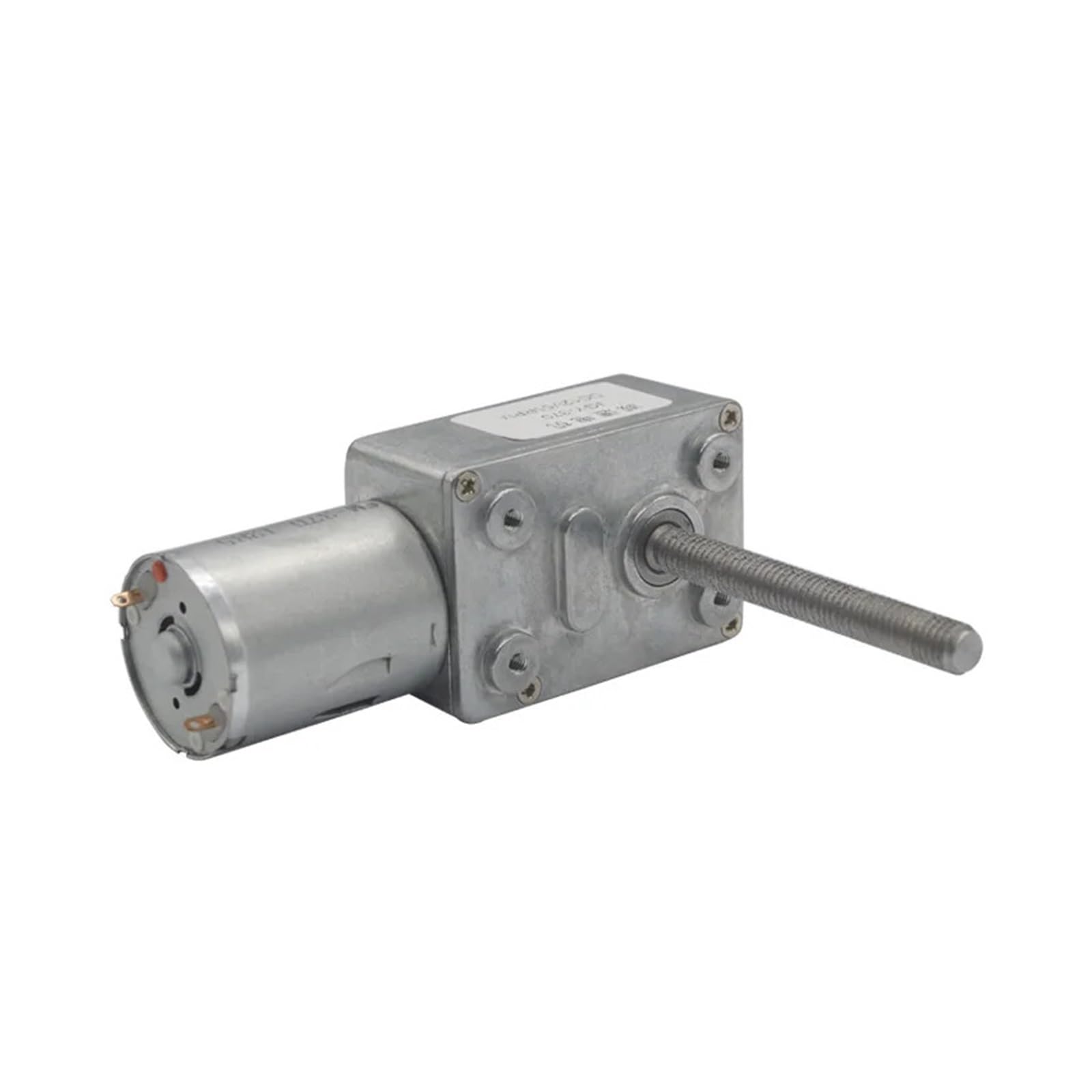Produktbild von JGY370 Getriebemotor (6-24V DC) Mit Schneckenwelle M8 – Drehzahl 6-150 U/min Für DIY-Projekte