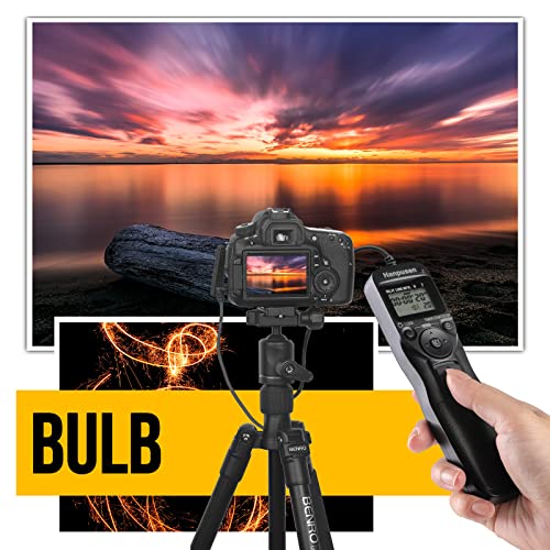 Timer Camera Remote Cable Control With Intervalometer Compatible With Nikon D3, D4, D4S, D5, D6, D800, D850, D810, D700, D500, D300, D200, F6, F100, F5, F90, N90S, D1X, D2H, D3X, Replaces Nikon Mc-36A #TOP3