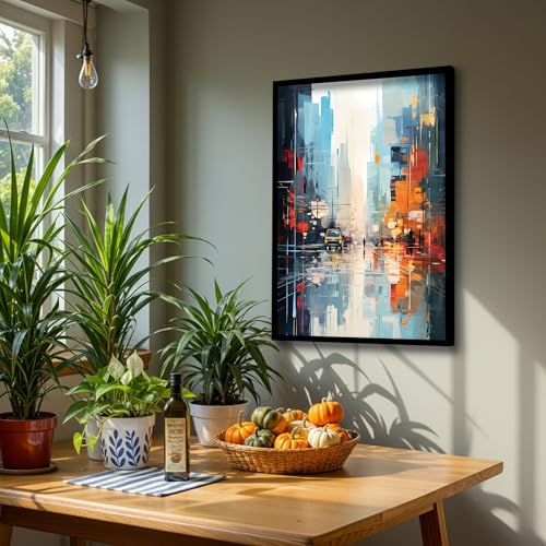 Image of The Castle Decor Abstract Wall Art | Big Size Modern Framed Painting for Living Room & Bedroom Decoration | Premium Gifting (20x30 Inches)-5