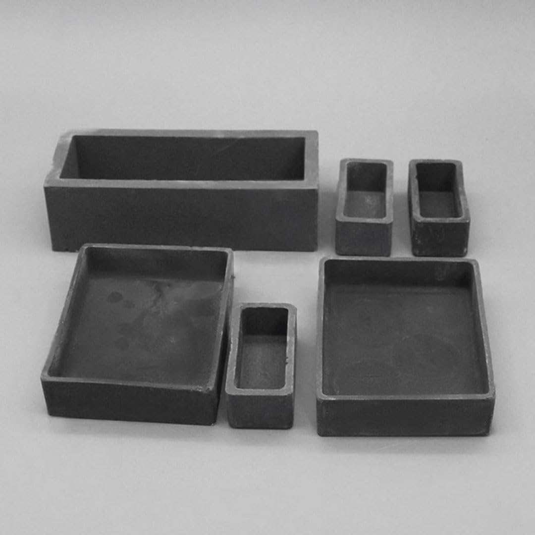 Crisol de carburo de silicio, cerámica duradera para fusión de metales a alta temperatura, 63 x 52 x 103,5 mm, ideal para fundición de metales y fabricación de joyas, 1 unidad