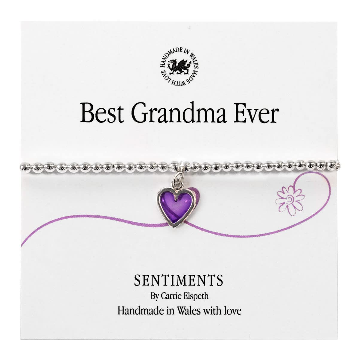 Carrie Elspeth Best Grandma Ever Sentiment Bracelet