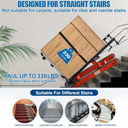 Carretilla eléctrica para escaleras 300 kg capacidad miniatura 3