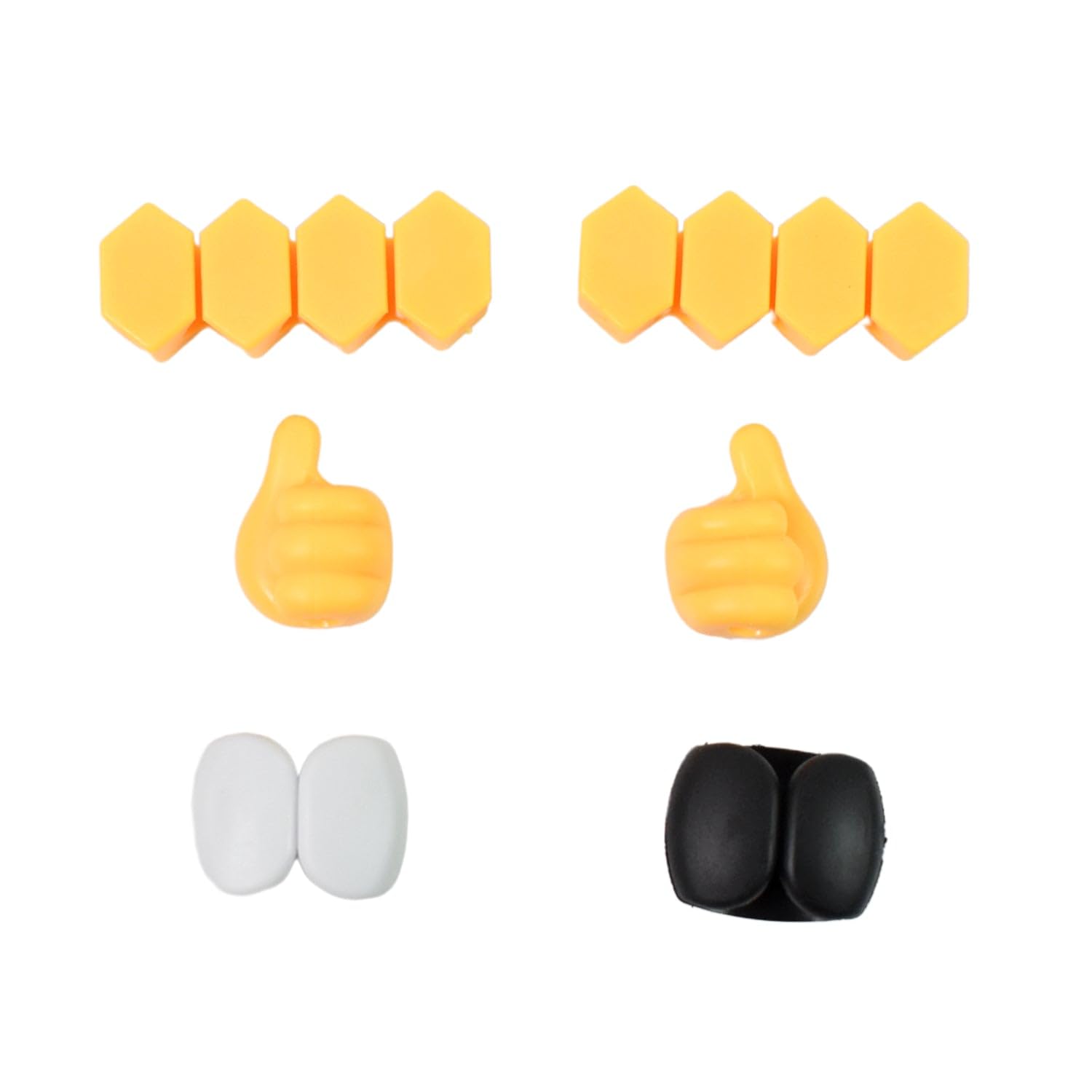 Wowli Self Adhesive Hooks for Cable Clips, Desktop Cable Organizer (6 Pcs Set/Mix Design)