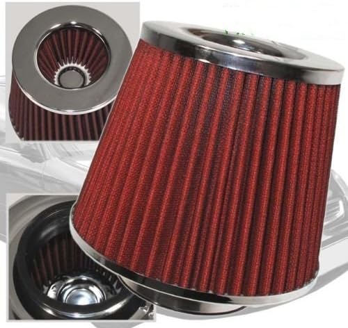 Air Intake Filter MAF Adapter + 3” Air Filter For 98 99 00 01 Mazda B2300 B2500 B3000 (Include Red Air Filter)