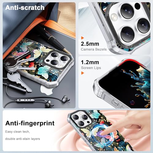 Coque ondulée iPhone 16 Pro Max bouclée transparente avec aimant MagSafe - 5