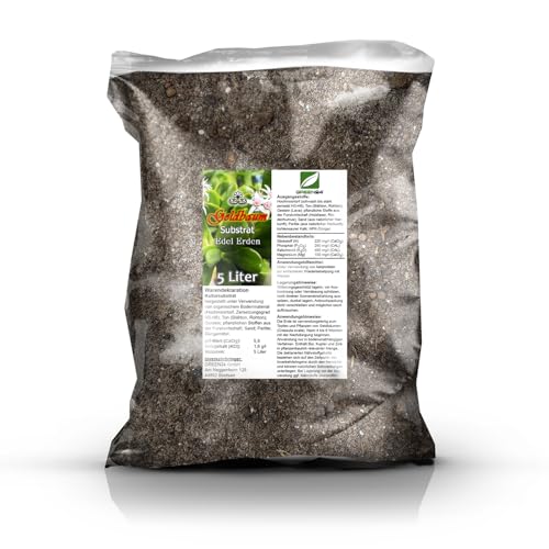 Geldbaum Substrat 5 Liter - Spezialerde für Crassula ovata & Pfennigbaum, lockeres Sukkulenten-Substrat, ideale Drainage, perfekt zum Einpflanzen & Umtopfen