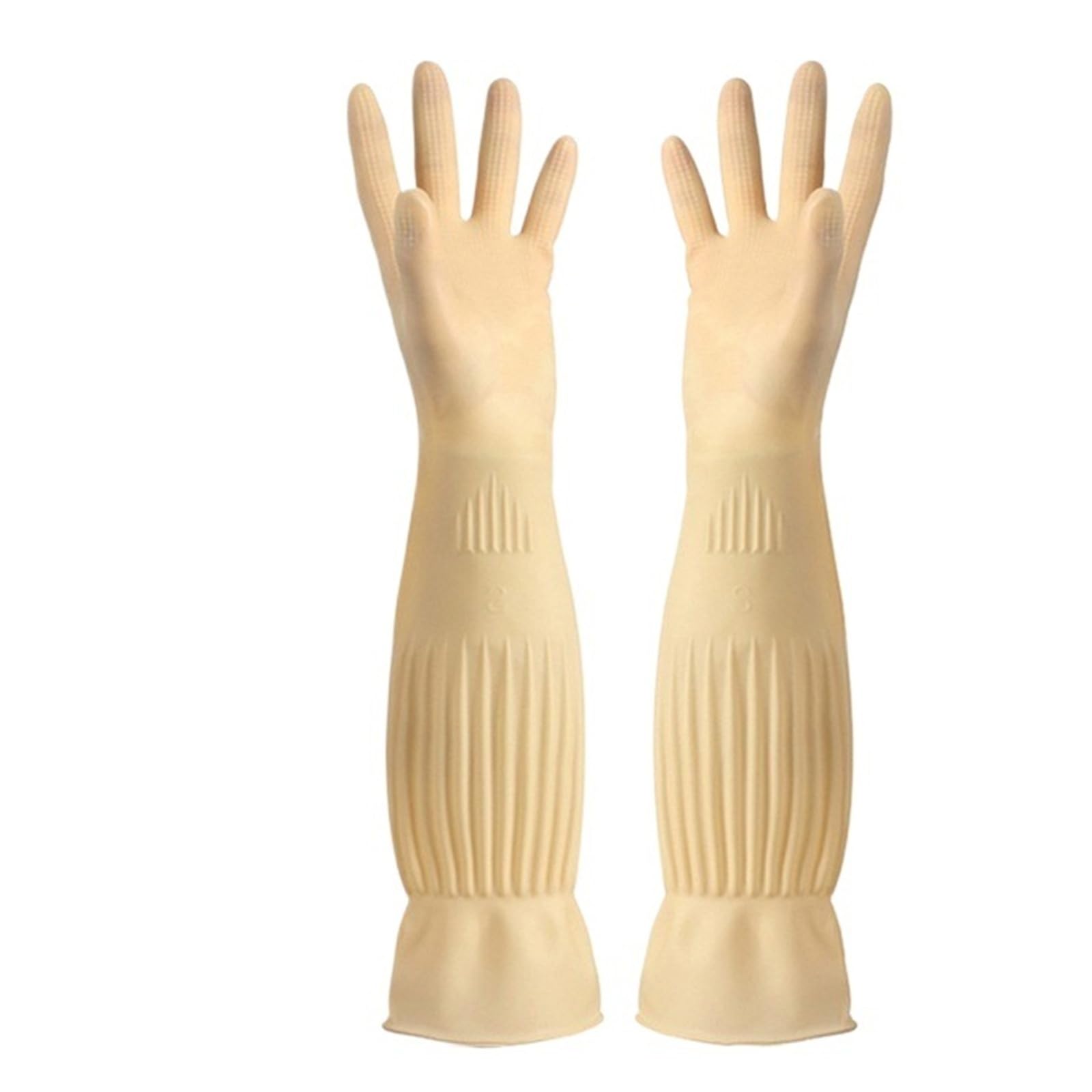 Guanti Pulizia Casa Riutilizzabili Guanti for lavastoviglie lunghi in gomma riutilizzabili, antiscivolo, for la pulizia della casa, piatti for lavori domestici per lavaggio stoviglie(Yellow 1 Pair,M)
