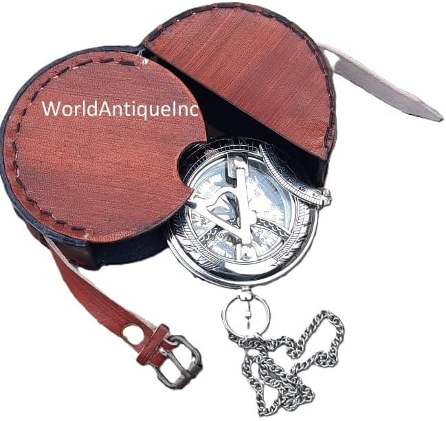 Personalized Engraved Sundial Compass - Unique Gift for Christmas, Anniversary, Husband, Valentine's Day, and Couples