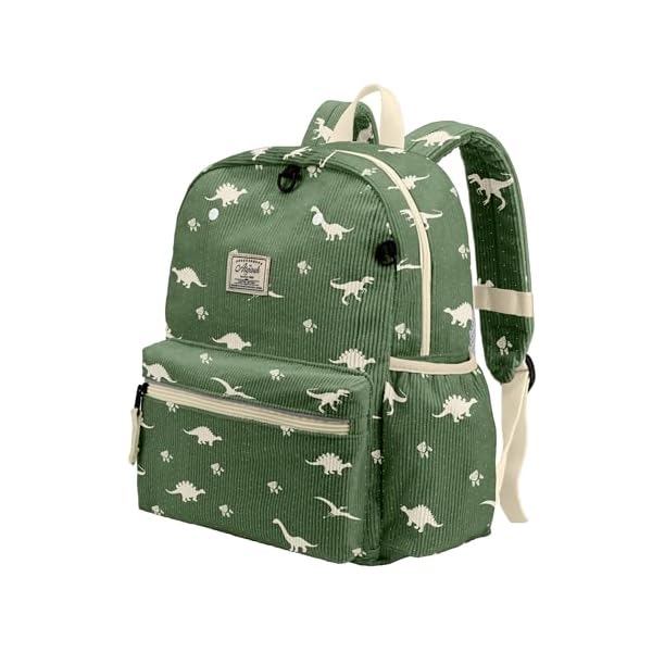 Corduroy Toddler Backpack for Boys 2-5: Kids Preschool Backpacks for Girls -13.5" H Fit Folder