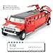LOVEPOSELY 1/32 Hummer H2 Car Model, Diecast Car Toy with Sound and Light, Alloy Stretch Limousine Pull Back Toy Vehicle for Adult Kids Boys Girls (Red)