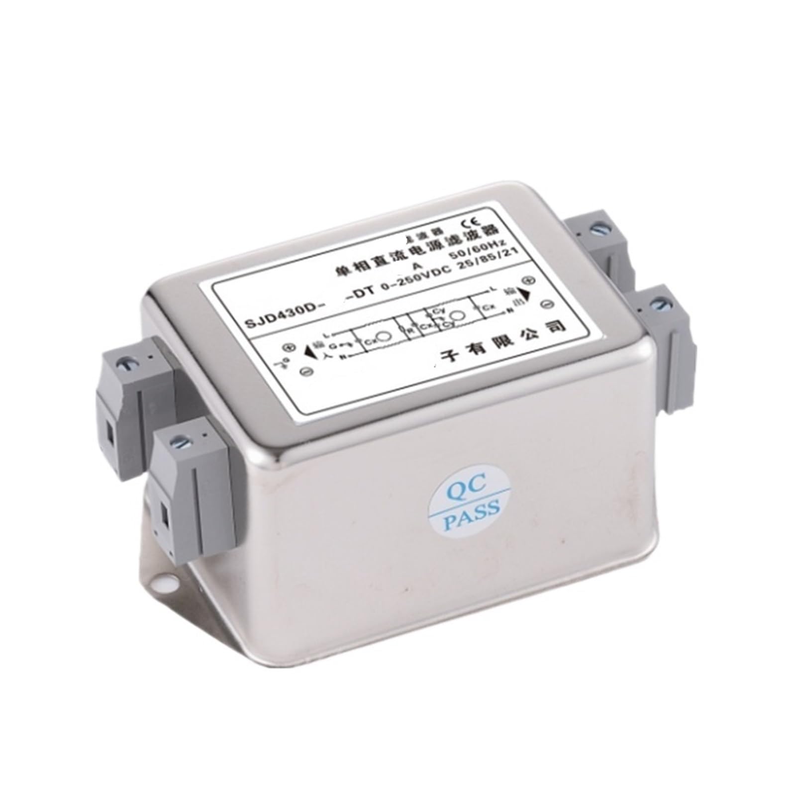 Filtre d'alimentation SJD430D-3A-DT bornier CC protège contre les surtensions