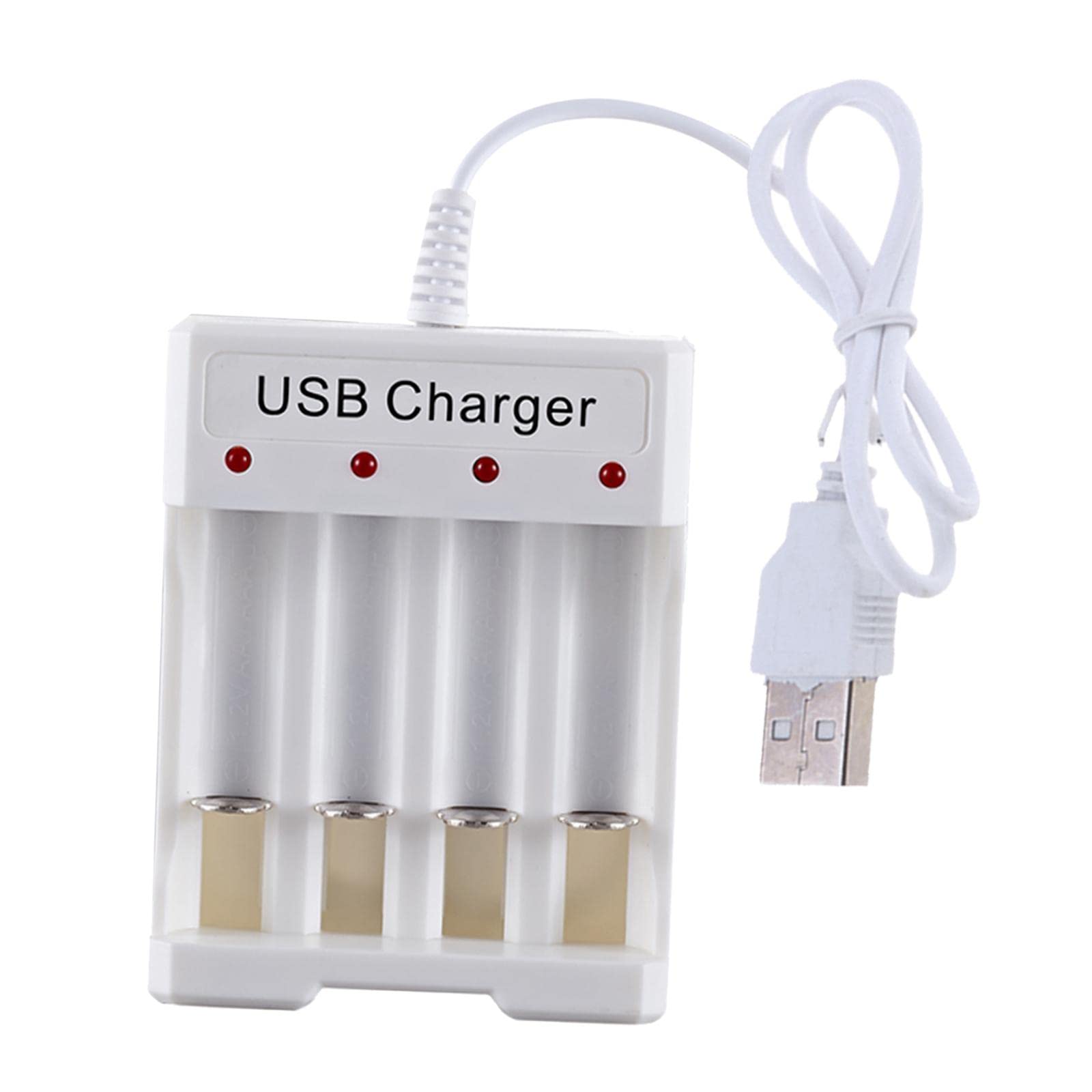 Protable Smart Battery Charger 4 Slots for C D AA AAA Ni-MH Ni-CD Rechargeable Batteries with Discharge Function|1 Piece Battery Charger(AA AAA Battery not includ|Collectibles||Collectibles-image-46