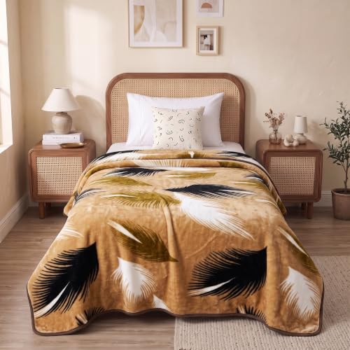 Image of HOMEKART Single Bed Plush Mink Blanket|Soft Velvet Fleece Blanket|Lightweight Yet Warm AC & Winter Blanket | Breathable, Cozy & Skin-Friendly for Home, Bedroom & Travel |56 x 80 Inches| Warm Taupe