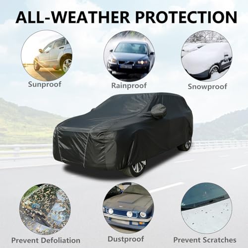 image for Car Cover Waterproof All Weather, Coverado Outdoor SUV Car Covers for 
