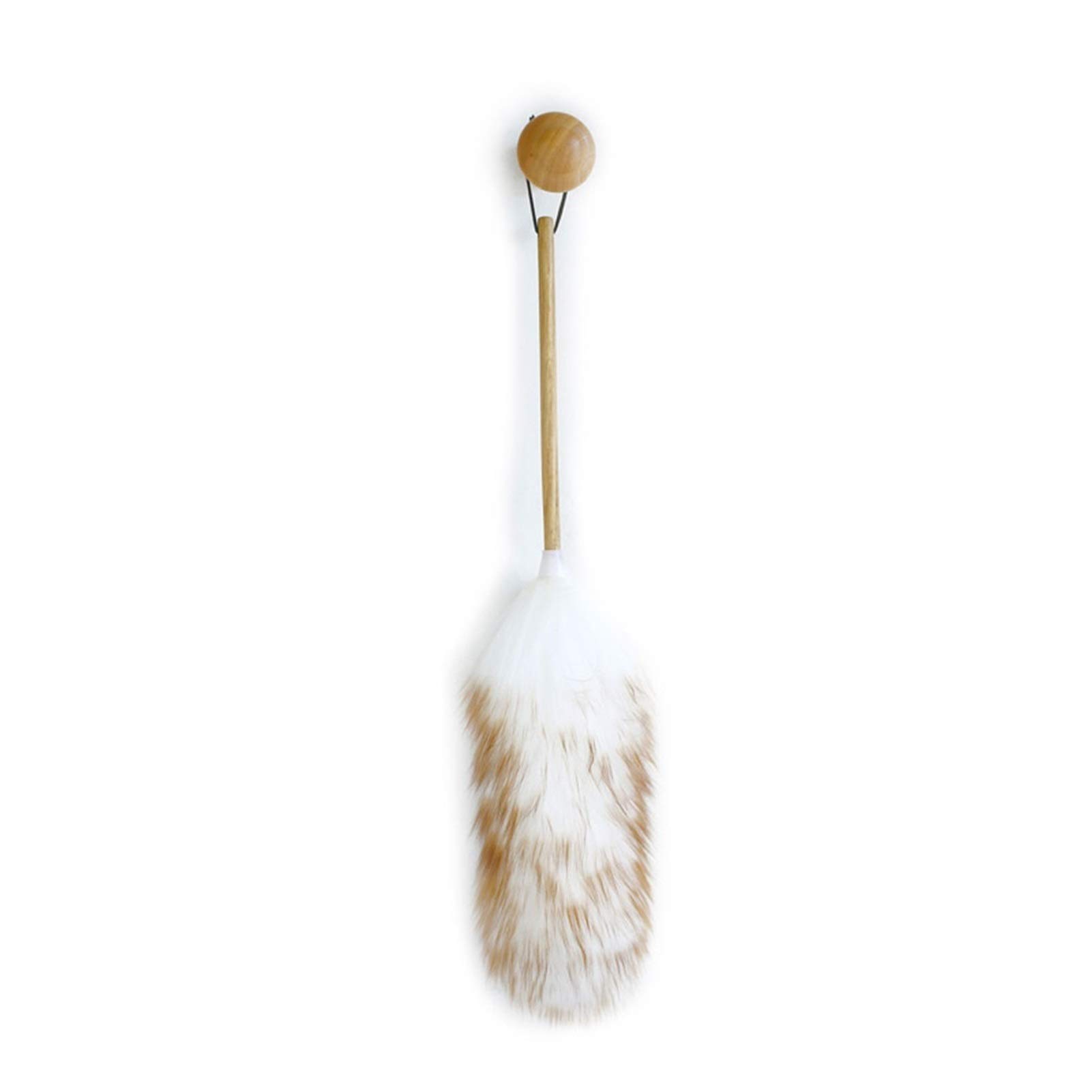 Cepillos de limpieza de escobas de mano LambSool Duster con mango de madera maciza, flexible, buenos empuñaduras, antiestático, plumero for limpieza doméstica y profesional Cepillo de limpieza de cerd