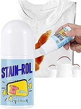 White Cotton Clothes Stain Remover Roll Bead Design, Stain Remover Roller-Ball Cleaner, Portable No-Wash Instant Stain Remover Pen for Clothes and Fabric