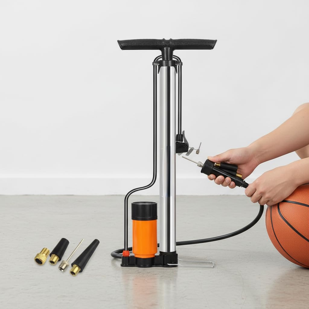 Juego de Adaptadores para Bomba de Neumáticos de Bicicleta con Boquillas de Bola Y Metal para Inflar Colchones de Aire, Juguetes, Balones de Gimnasia