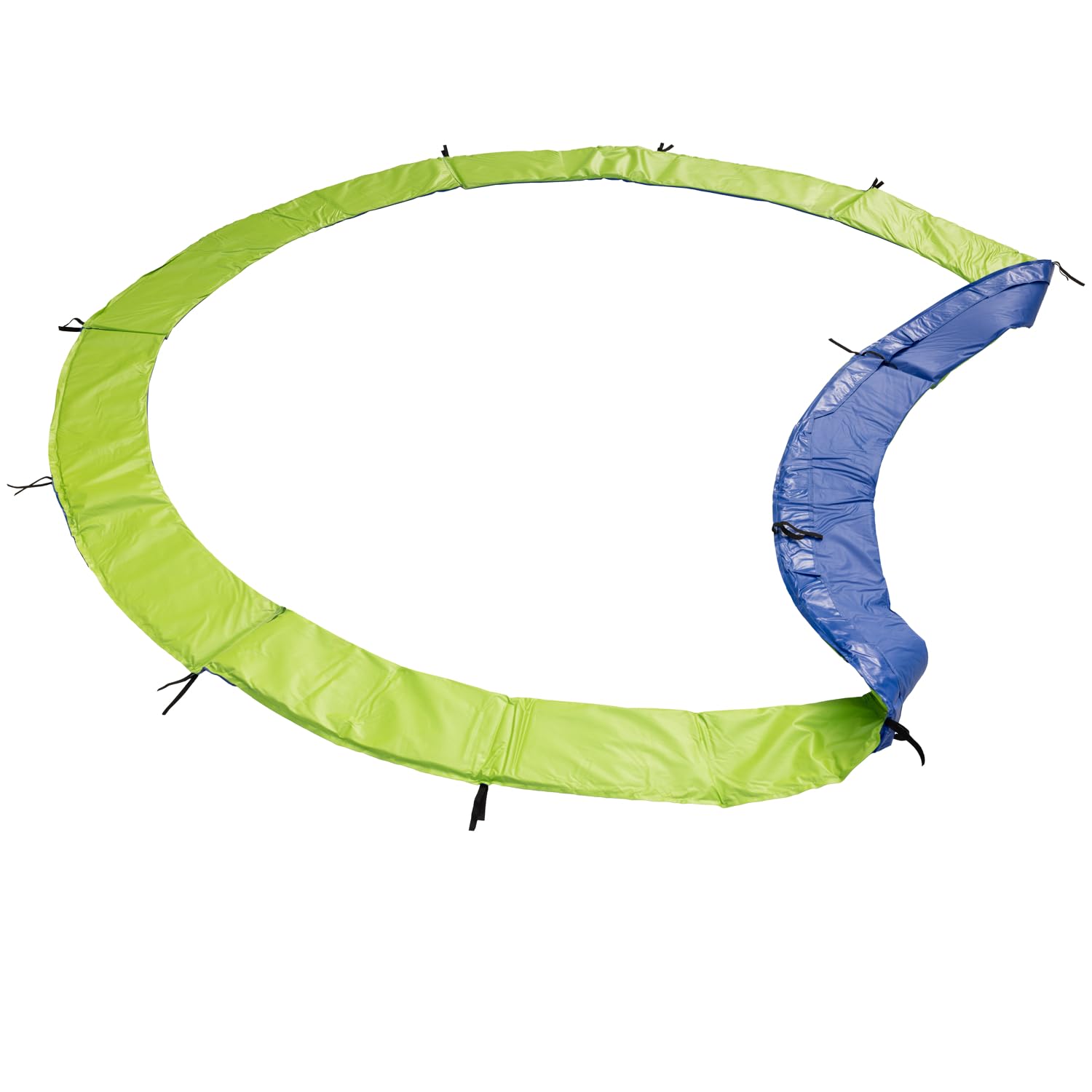 Pack Premium Trampoline de Jardin Rond pour Enfants 180cm réversible Vert/Bleu Cairns + Filet, échelle, bâche et kit d'ancrage, Montage Facile
