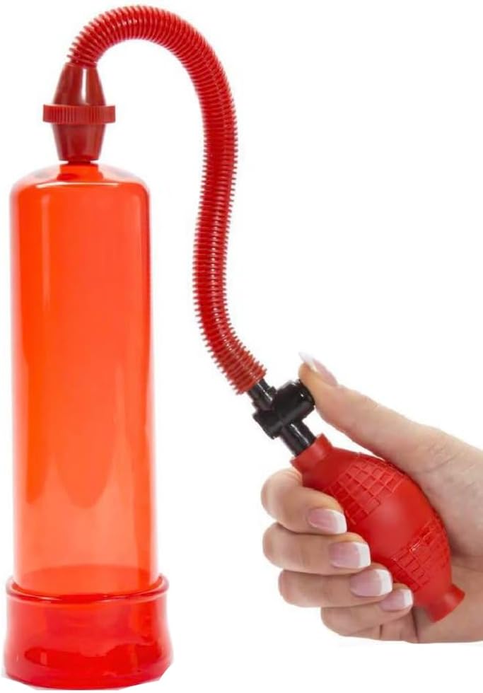 Male Enhancer Pump for Girth Enhancement in Red