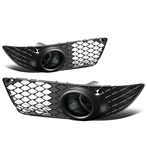 Auto Dynasty Fog Lights Assembly Compatible with 2007-2012 Mitsubishi Lancer, Fog Lamp Replacement with Bezel Switch and Wiring Harness, Driver Passenger Side, Smoked Lens