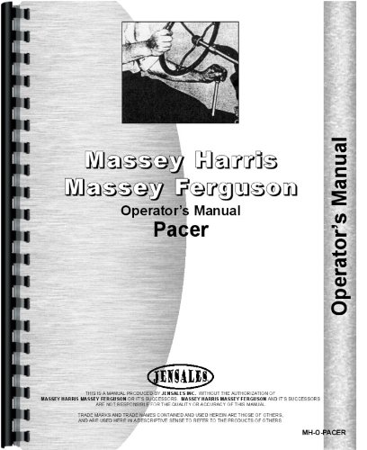 Operators Manual Massey Harris Pacer Tractor      Plastic Comb – January 1, 2017