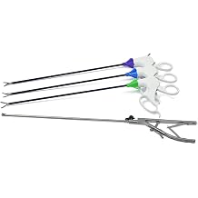 Laparoscopy Simulator Trainer Box Laparoscopic Training Instruments Dissector / Gripper / Scissors / Needle Holder 4-Piece Set A