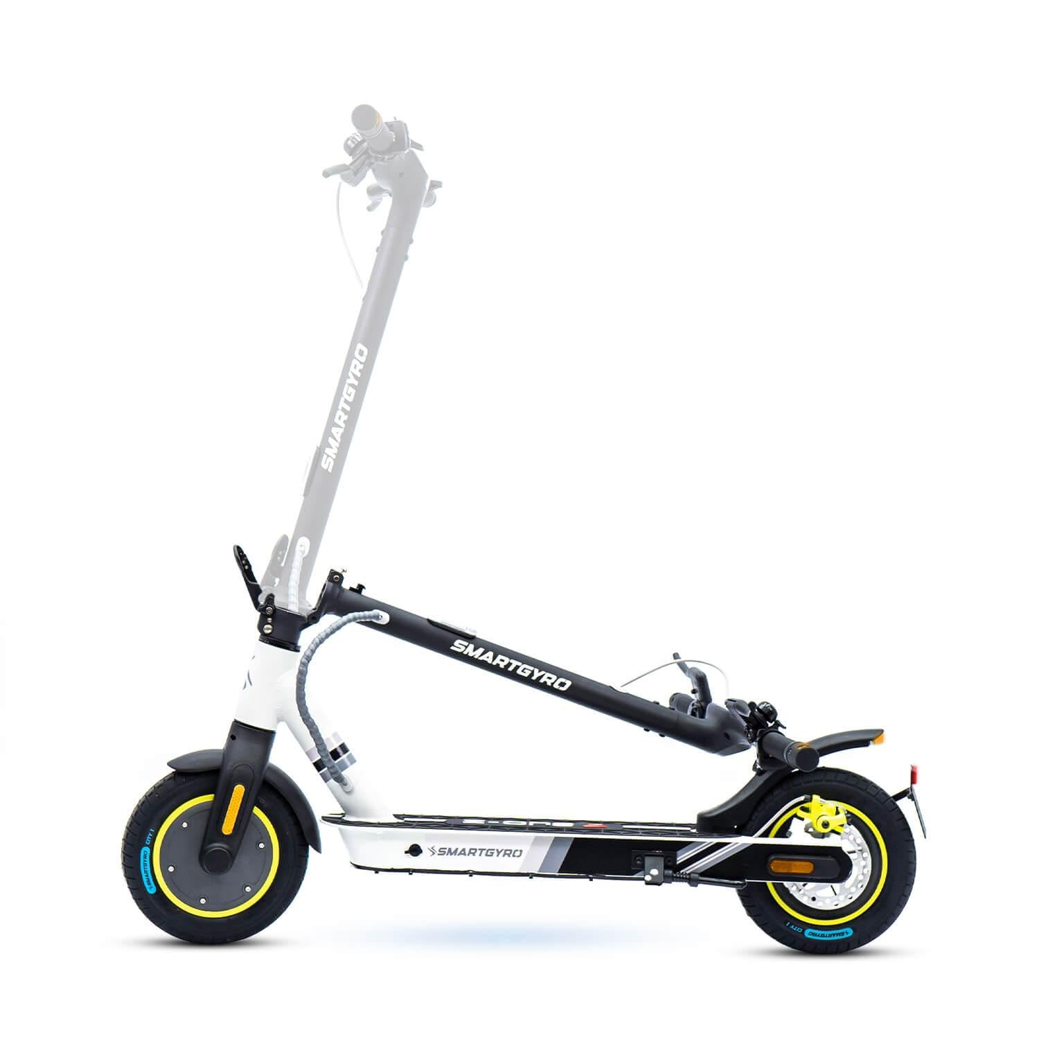 smartGyro Z-One 2 Gray Certificado - Patinete eléctrico Certificado de 36V 400W,Batería 8 Ah,hasta 30Km,Ruedas 10" Neumáticas,Triple frenada,App App Smart Core,Certificado DGT,Segunda Generación