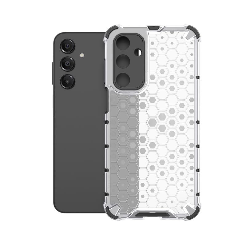 Image of Plastic Bumper Back Case Cover for Samsung Galaxy A16 5G (Transparent)