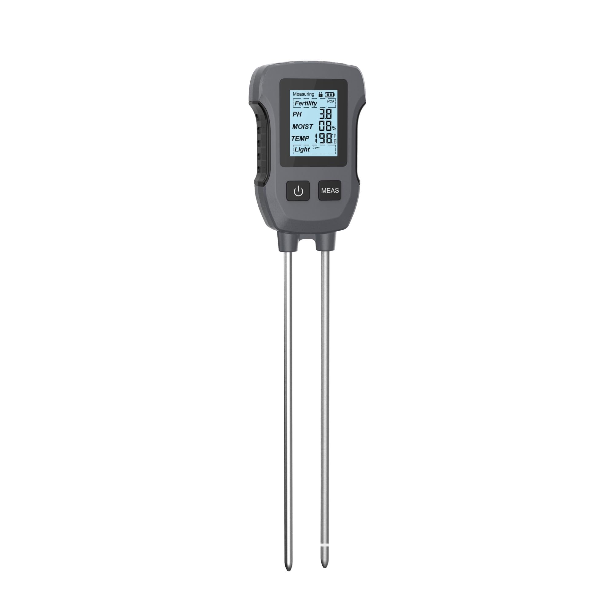 Tester del suolo 5 in 1 for PH Umidità Fertilità Temperatura Luce solare, Analizzatore analogico da giardino