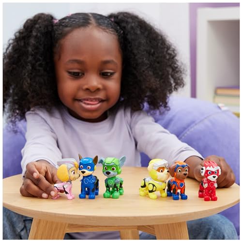 Paw Patrol La Super Patrouille Le Film Multipack 6 Figurines Figurine Pat Patrouille À Collectionner Chase Marcus Ruben Stella Rocky Zuma Pat Patrouille Jouet Jouet Enfant et + - vue 7