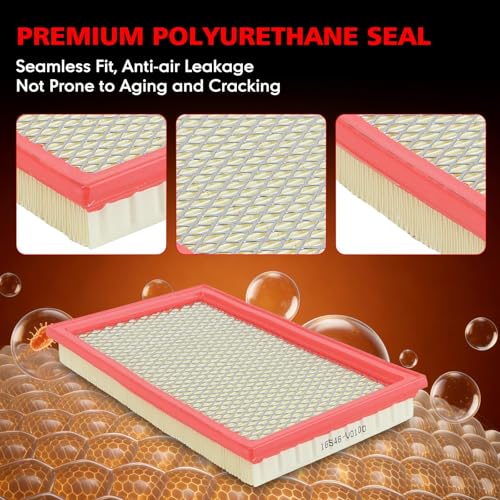 Image of Engine Air Filter Compatible with Infiniti, Nissan, Saab & Subaru - 350Z, Altima, Frontier, Maxima, Murano, Pathfinder, Quest, Sentra, Xterra, FX35, G20 Replace # CA4309 A975C