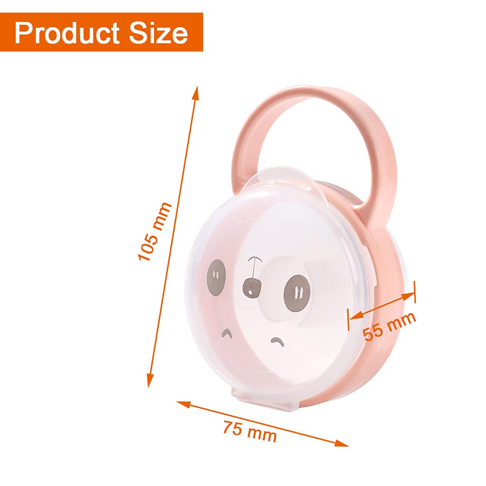 Boîte à Tétine Bébé 3 Pièces Boîte de Sucette Portable Rangement Voyage