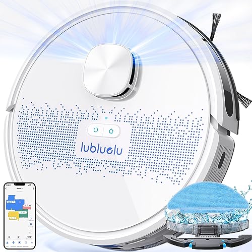 Lubluelu Robot Vacuum and Mop Combo 3000Pa, 2 in 1 Robotic Vacuum Cleaner, Lidar Navigation Laser, 5 Editable Map,10 No-go Zones, App/Alexa, Intelligent Vacuum Robot for Pet Hair, Carpet, Hard Floor Lubluelu Robot Vacuum and Mop Combo 3000Pa, 2 in 1 Robotic Vacuum Cleaner, Lidar Navigation Laser, 5 Editable Map,10 No-go Zones, App/Alexa, Intelligent Vacuum Robot for Pet Hair, Carpet, Hard Floor