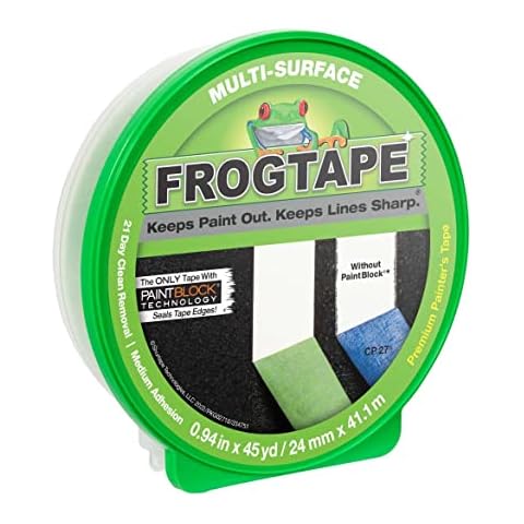 FROGTAPE Multi-Surface Painting Tape, 0.94” Wide x 45 Yards Long, Green, 1-Roll (1396748) Cover