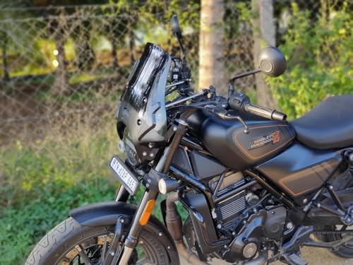 Image of Vagary Premium Touring Windshield for RE Himalayan 450 II Hness CB 350 II RE Meteor 350 II RE Meteor 650 II Bullet Classic 350 II Triumph Speed 400 II TVS Ronin II Hunter 350 II Guerrilla 450