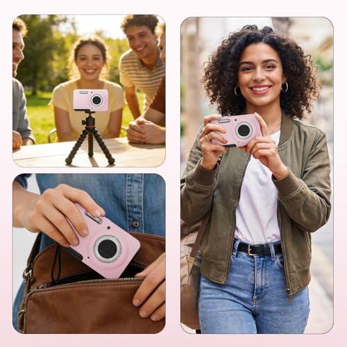Image of Case for KODAK PIXPRO FZ55 Case, Soft Silicone for KODAK PIXPRO FZ55 - Anti-Scratch Slim Fit Lightweight Protective - pink
