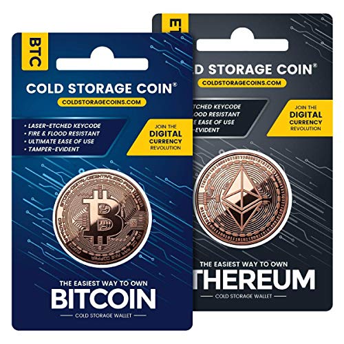 Bitcoin & Ethereum Cold Storage Wallet Bonus Pack | 1 Ounce 999 Fine Copper | Securely Store Cryptocurrencies Offline