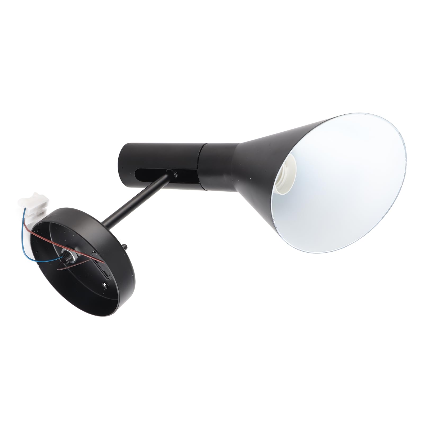 E27 Regulowana ścienna Nowoczesny Design Lampka Nocna do Salonu Sypialnia Cafe Żelazny Czarny Klosz 5,1 Cala