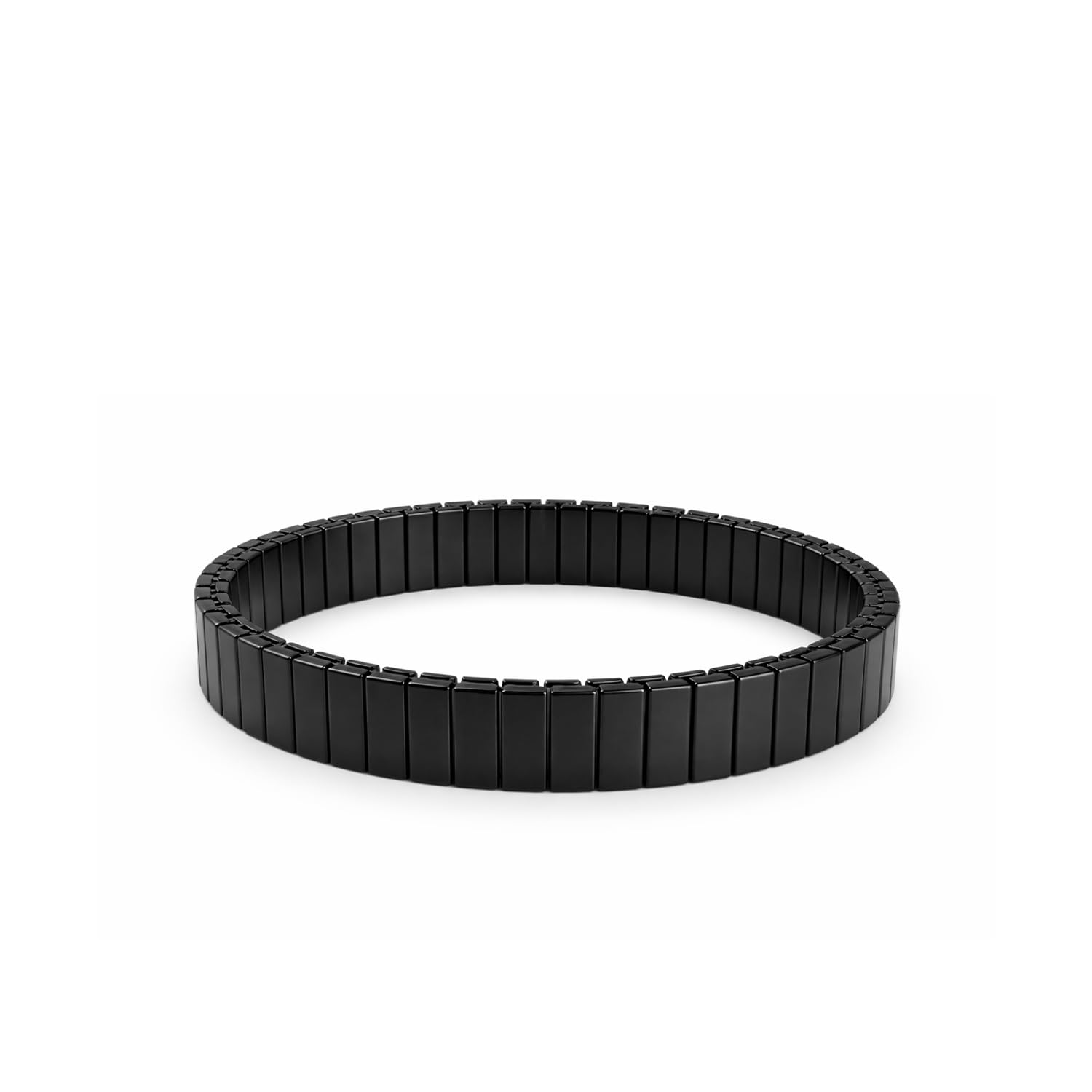 FASHIONS Stylish Mens Stainless Steel Stretchable Elastic Bracelets Casual Formal Silver Stretch Link Wristband Hand Bracelet for Men Boy's