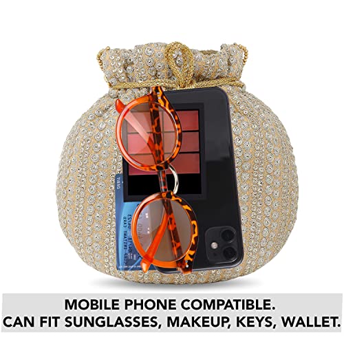 Image of Peora Malti Color Clutch Purses for Women Handmade Evening Handbags Bridal Clutch