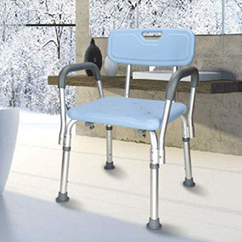 Chaise de douche réglable en hauteur avec ventouses pour senior - 5