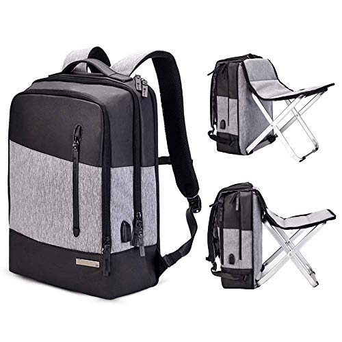 BigTron Multi-Functional Backpack Stool Combo - Water Resistant Travel Bussiness Laptop Daypack