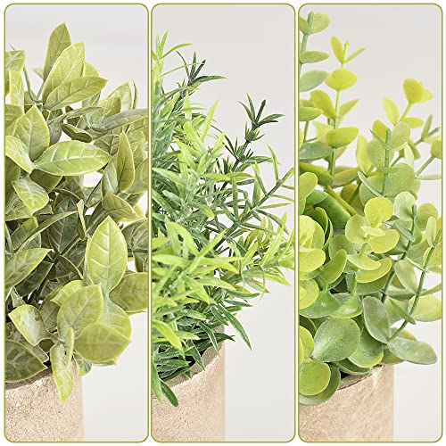 homEdge-Artificial-Mini-Potted-Eucalyptus-3-Packs-Artificial-Plastic-Plant-Greenery-with-Pot-for-Home-Office-Desk-Decoration