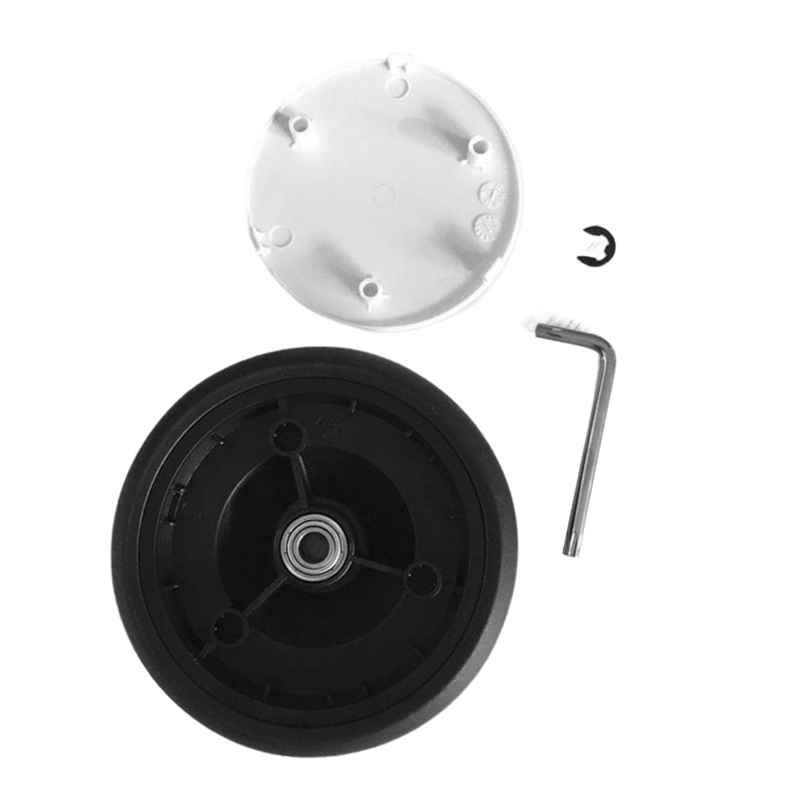 Stroller Wheel Carriage Accs Upgrade Parts Rubber with Tools Durable Rear-image-38