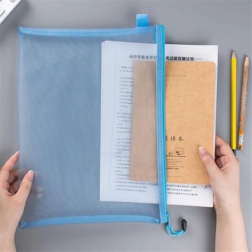 Miniatura 7 de 1 bolsa con cremallera, 1 unidad, A4A5A6, carpetas de archivos de libros, bolsa de documentos, papelería, bolsas de almacenamiento de lápices, bolsa