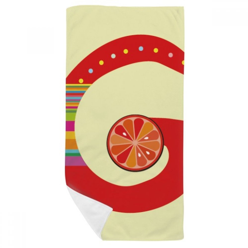 Serviette de toilette alphabet orange pour le sport et la salle de bain
